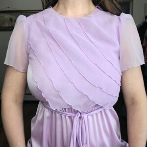 Vintage 1970's 1980's formal prom wedding bridesmaid Spring dress - JCPenney